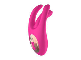 Vibrador de Ponto G com estimulador de Clitris - Dedilhar / Vem c - SI