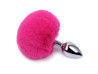 Plug Anal em Ao - Pompom de Coelho - Tamanho - M - SI