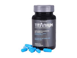 Suplemento Alimentar Masculino Titanium Alta Performance com 60 Cpsulas - Feitios Aromticos