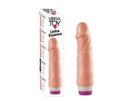Prtese realstica (17 x 4 cm) com vibrador interno - Linha Essence - VibraToy