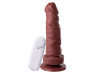 Prtese 15,5 x 4 cm com ventosa e vibrador externo - Soulsex