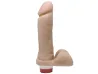 Pr�tese 20 x 4,5 cm com escroto e vibrador interno - Soulsex
