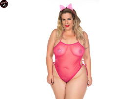 Fantasia Gatinha Plus Size (GG) - Pimenta Sexy