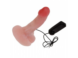 P�nis Rotativo em CyberSkin com Vibra��o - 20,0 x 4,5 cm