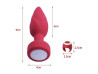 Plug Anal com Touch / Controle Remoto em Formato de Anel