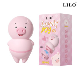 Estimulador Clitoriano Porquinho Pig - 2 Em 1