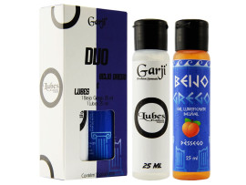 Duo Dupla Sensao Lubes e Beijo Grego 25 ml - Garji