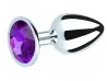 Plug de metal com joia tamanho Pequeno (7,0 x 2,8 cm) - VibraToy