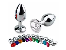 Plug de Metal com Joia Tamanho Grande (9,5 cm)