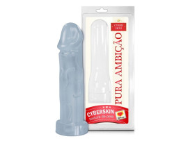 Capa Peniana 19 x 5 cm em Cyber Skin incolor - Sexy Fantasy 