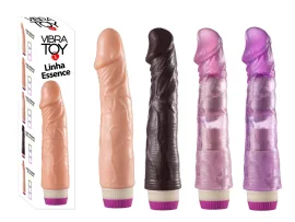 Pr�tese real�stica (20 x 4,3 cm) com vibrador interno - Linha Essence - VibraToy