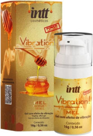 Intt Cosmticos, Gel Beijvel Vibration Power Extra Forte Mel Intt - 16ml