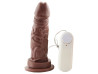 Prtese 15,4 x 4 cm c/ Ventosa e Vibrador Externo - xtase