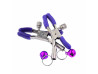 Kit Rabo de Coelho com Tiara de Orelhas, Grampos para os seios em Metal e Gargantilha