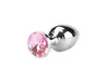 Plug de Metal com Joia Tamanho M�dio (8,5 cm) - VM