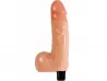 Prtese Real 7C com escroto e vibrador interno 18,2 x 4,3 cm - Prazer e Cia