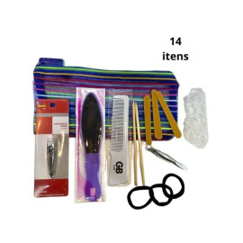Kit Beleza Manicure Sobrancelha Cabelo (14 Itens)