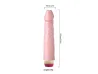 Pr�tese Real�stico com Vibrador Rotativo � pilha - 22,5 x 4,3 cm