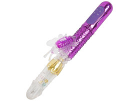 VIBRADOR JACK RABBIT ROTATIVO DOURADO VAI E VEM E VIBRO BORBOLETA RECARREG�VEL