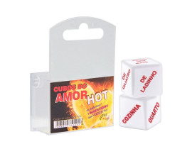 Dados Cubo do Amor Hot (2 dados) - Divers�o ao cubo 