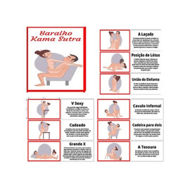 Baralho Kama Sutra (20 Cartas Com Posies Explicadas)