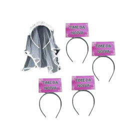 4 Tiaras Time Da Noiva + 1 Tiara Vu De Noiva