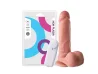Pr�tese 19 x 4,5 cm com escroto, vibrador e ventosa - Soulsex