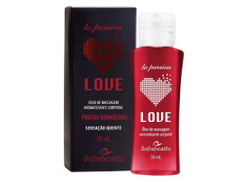 leo de Massagem Beijvel Love Frutas Vermelhas 30ml - Sofisticatto