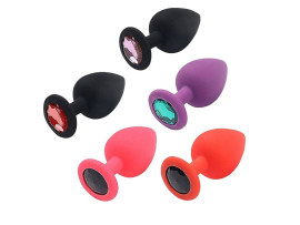 Plug Anal de Silicone - Tamanho Mdio