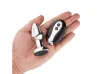 Plug Anal em A�o com Vibro e Controle Remoto - Tamanho P - SI
