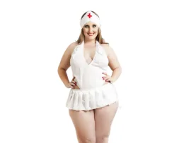 Fantasia Enfermeira de Body Plus Size - F�cil Prazer