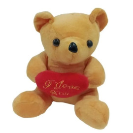 Urso De Pel�cia Com Cora��o E Ventosa