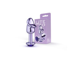 Plug Roxo P�nis com Pedra Roxa Lite 8,2 x 2,86cm - Sexy Fantasy
