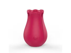 Vibrador de Suc��o Formato Rosa Dina