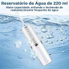Irrigador Oral Eltrico Porttil Recarregvel - Limpeza Profunda com 3 Modos de Jato Supersnico para Dentes e Gengivas Saudveis, Tanque de 220ml, Fio dental Limpador de dentes, Limpeza Bucal, Clareador Dental