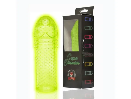 Capa peniana fosforescente (brilha no escuro) 15 cm - Soulsex