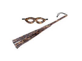Kit com chicote de 35 cm e m�scara Tiazinha - Sexy Fantasy