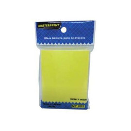 Bloco Adesivo Anota��o 75Mm X 75Mm Amarelo, 100 Folhas