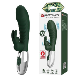 Vibrador De Ponto G E Clitris Com 30 Vibraes - Naughty Bunny - Pretty Love
