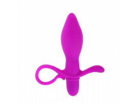 Plug Anal com Estimulador Lateral em Silicone Taylor - 10 Vibraes - Pretty Love