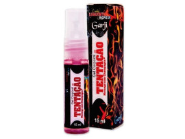 Gel Comestvel Tentao Morango com Champagne - 15 ml spray - Garji