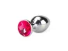 Plug de Metal com Joia Tamanho M�dio (8,5 cm) - VM