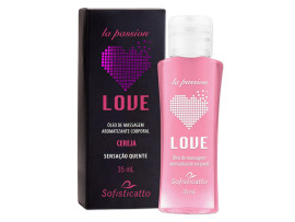 �leo de Massagem Afrodis�aco Cereja (beij�vel) 30g - Sofisticatto