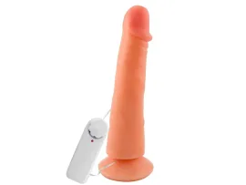 Pr�tese 20 x 4,5 com ventosa e vibrador externo - Soulsex