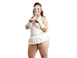 Fantasia Noivinha com Prega Plus Size - Fcil Prazer
