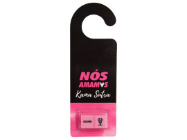 Aviso de porta Kama sutra + Dados L�sbica N�o Perturbe - �xtase 