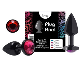 Plug Anal em ABS Preto - Divers�o ao cubo