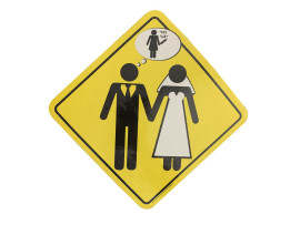 Placa de Trnsito em Cartolina (2 Unidades) - Importado