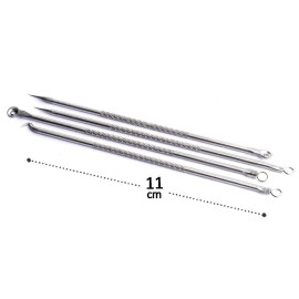 Kit Extrator De Cravos Inox 11Cm 4 Pe�as
