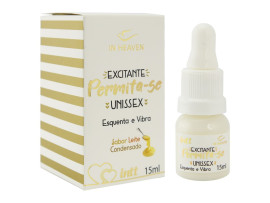 Vibrador Lquido e Excitante Beijvel Permita-se Leite Condensado 15 ml - Intt